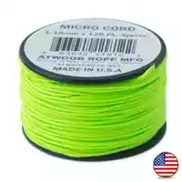 38 m Neon Green - Micro Paracord 38 m Neon Green - Micro Paracord