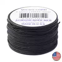 38 m Black - Micro Paracord 38 m Black - Micro Paracord