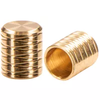10mm 'Brass' Pro End Caps with 8 crossed grooves