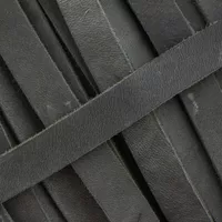 10 mm Grey Greased Leather Band (Pull-Up Leather) per meter