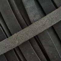20 mm Grey Greased Leather Band (Pull-Up Leather) per meter