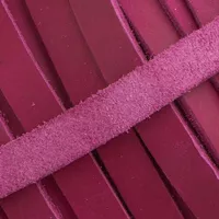 20 mm Pink Greased Leather Band (Pull-Up Leather) per meter