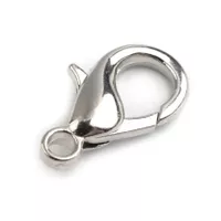 Silver Metal Necklace Clasp 22 mm