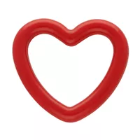 Red Heart Shaped Ring 'Acrylic' 27mm