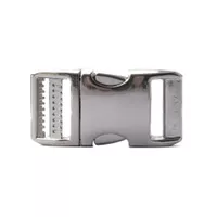 Adjustable ALU-MAX® Aluminium Buckle Silver 20mm (3/4")
