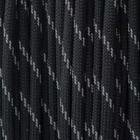 Reflectable Black Paracord 550 Type III