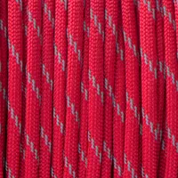 Reflectable Imperial Red Paracord 550 Type III