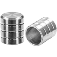 8mm 'Stainless Steel´ Pro End Caps with 3 grooves