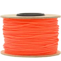 Neon Orange Micro Cord 1.2mm - 40mtr