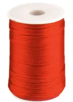 Red - 2mm - Rattail Satin Cord (95 mtr.)