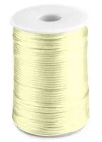 Light Yellow - 2mm - Rattail Satin Cord (95 mtr.)