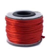Red - 2mm - Rattail Satin Cord (10 mtr.)