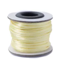 Pastel Yellow - 2mm - Rattail Satin Cord (10 mtr.)