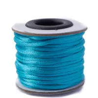 Turquoise - 2mm - Rattail Satin Cord (10 mtr.)