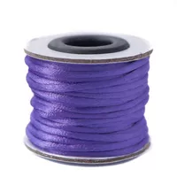 Purple - 2mm - Rattail Satin Cord (10 mtr.)