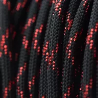 'Red Knight' Metallic Glitter Black & Red Tracer X Paracord 550 Type III