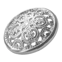 Silver Button 25 mm