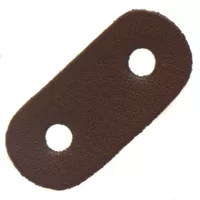 35 mm Leather Stopper Dark Brown 2 Holes