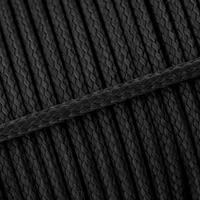 Black PPM Cord - Ø 4mm. (Flat/coreless)