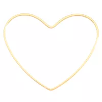 Heart Shaped Flat Ring Brass 42x50mm