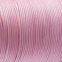 Metallic Rose Pink - HQ Leather Cord 1,5 mm
