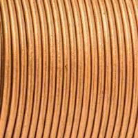 Metallic Bronze - HQ Leather Cord 3 mm
