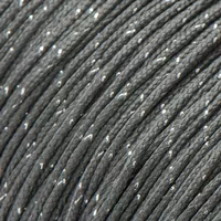 Metallic Charcoal Grey & Silver Metallic Tracers Paracord Type I