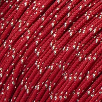 Metallic Imperial Red & Silver Metlon Tracers Paracord Type I