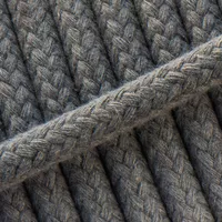Braided Cotton Rope Grey - 6 mm