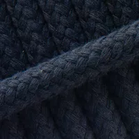 Braided Cotton Rope Dark Blue - 8 mm