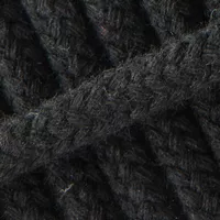 Braided Cotton Rope Black - 10 mm