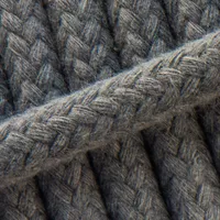Braided Cotton Rope Charcoal Grey - 10 mm