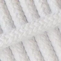 Braided Cotton Rope White - 8 mm