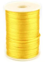 Neon Yellow - 2mm - Rattail Satin Cord (95 mtr.)