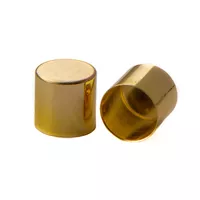 8 mm 'Brass' Metal Cord End caps