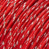 Metallic Glitter Imperial Red & Silver Tracer X Paracord Type II