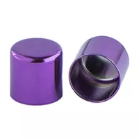 10 mm Purple Metal Cord End caps