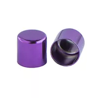 8 mm Purple Metal Cord End caps