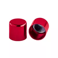 8 mm Red Metal Cord End caps