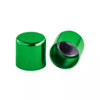 8 mm Green Metal Cord End caps