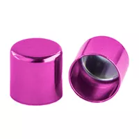 10 mm Pink Metal Cord End caps