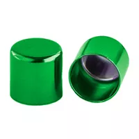 10 mm Green Metal Cord End caps