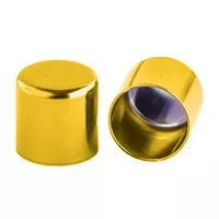 10 mm Yellow Metal Cord End caps