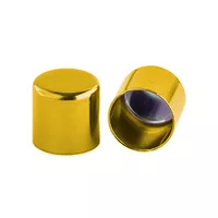 6 mm Yellow Metal Cord End caps