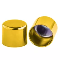 12 mm Yellow Metal Cord End caps