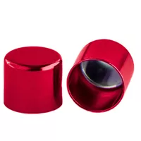 12 mm Red Metal Cord End caps