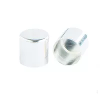 6 mm Silver Metal Cord End caps