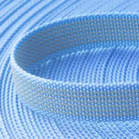 Textile PPM Webbing 'Baby Blue' 20 mm With Rubber Tracers