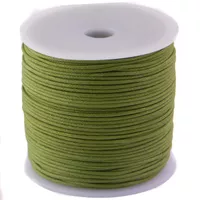 Waxed Cotton Cord - Sap Green - Ø 1,5 mm