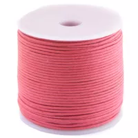 Waxed Cotton Cord - Pink - Ø 1,5 mm